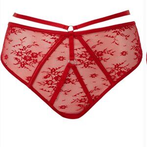 Killstar Deadly Attraction Red Lace Strappy Panty XXL NWT